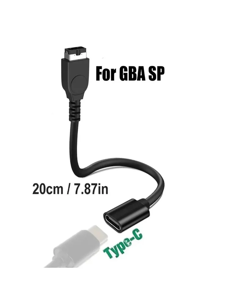 USB-C für Gameboy Advance SP Ladegerät, USB-Typ-C-Adapter für Nintendo DS und Game Boy Advance GBA SP-Konsolen Ladekabel