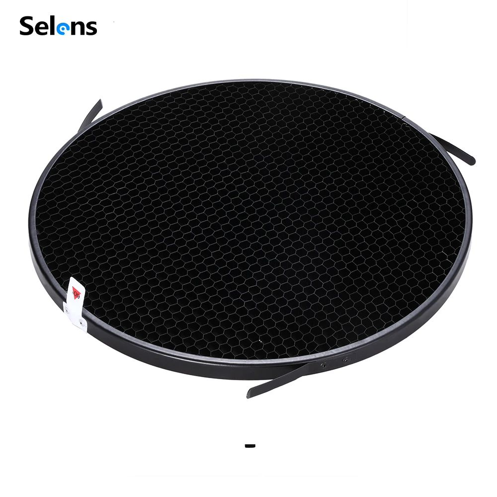 Selens Lighting Snoot 45 degree Reflector Light Control with Honeycomb Grid for bowens mount  Photography Studio Strobe Flash