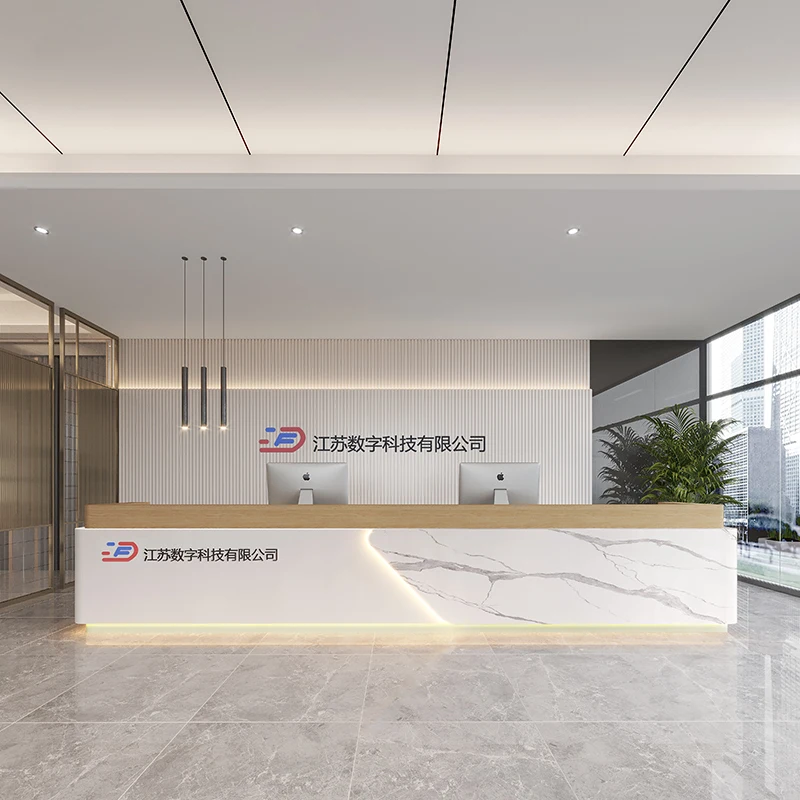 

Design Organizers Reception Desks Modern Shop Beauty Hotel Restaurant Display Reception Desks Wood Bureau Commercial Furniture