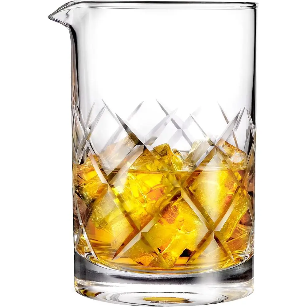 24 Oz Heavy-Bottom Crystal Cocktail Mixing Glass