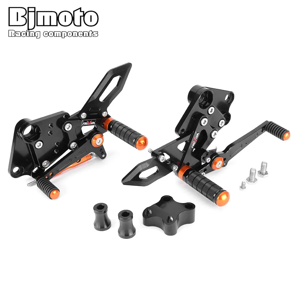 FOR Duke125 Duke200 Duke250 Duke390 Adjustable Rear Set Rearsets Footrest CNC For KTM Duke 125 200 250 390 2018 - 2023