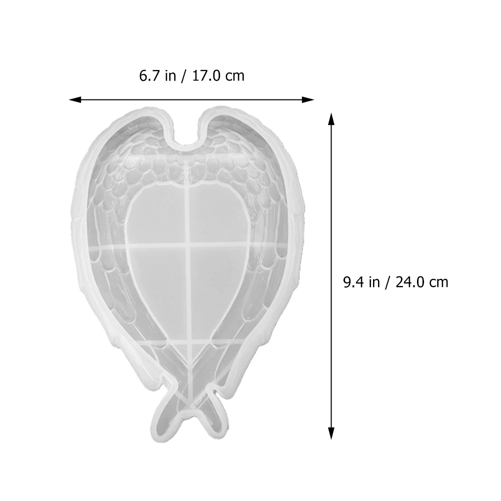 

Silicone Mold Heart Wings Tray DIY Epoxy Resin Casting Flexible Transparent Storage Home Decor Gift Jewelry Accessories Part