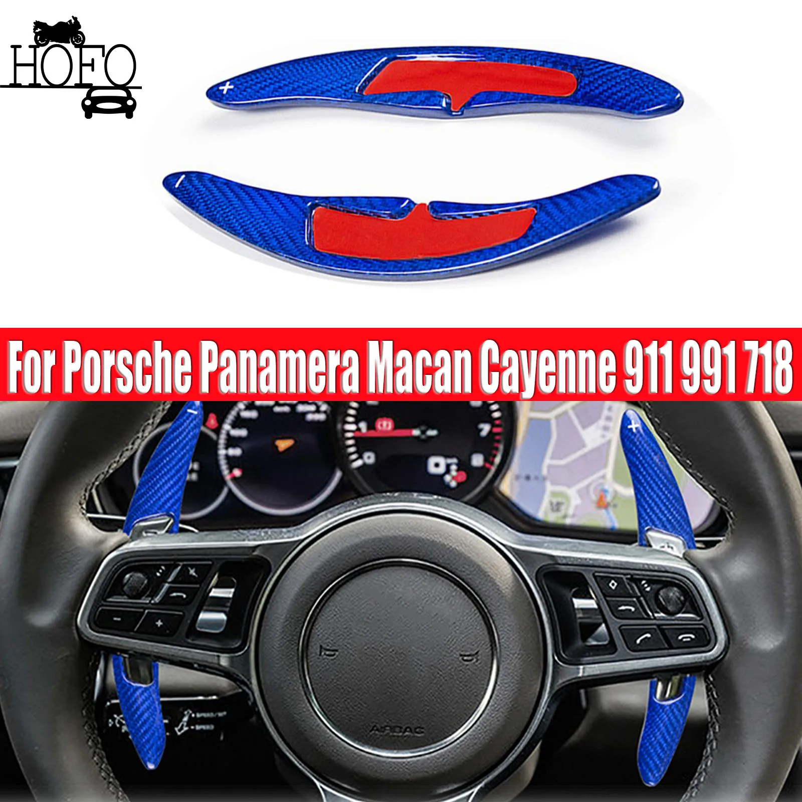 

Steering Wheel Paddle Shift For Porsche Panamera Macan Cayenne 911 991 718