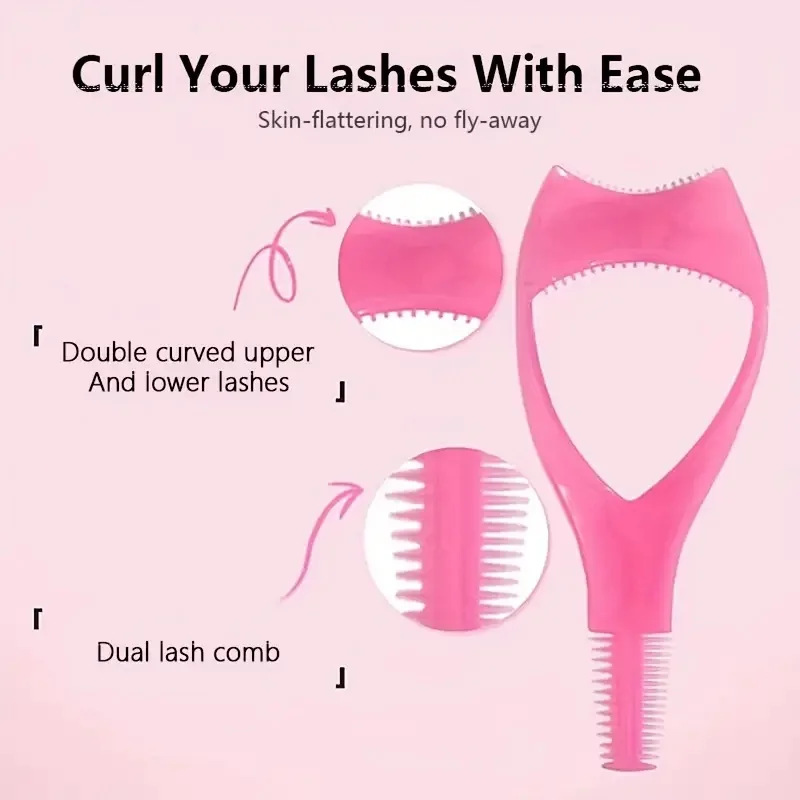 Aplicador de escudo de rímel 3 en 1, aplicador de rímel superior e inferior, Protector de delineador de pestañas de plástico, herramientas cosméticas para ojos, 3 uds.