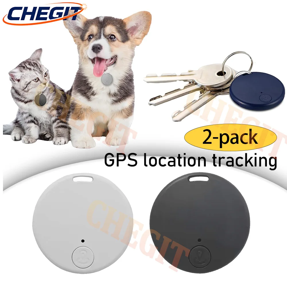 Mini GPS-locator AntiLost Alarm Portemonnee Sleutelhanger Smart Tag Bluetooth-compatibele Tracer-sleutelhanger Hond Huisdier Kind Tracker Key Finder