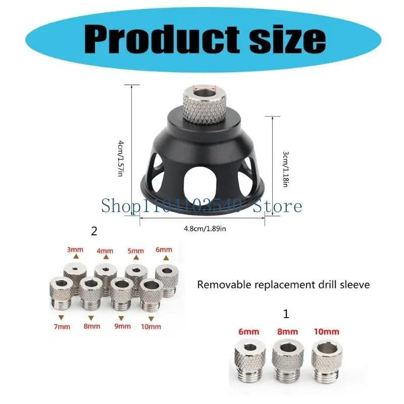 02DC ثقب عمياء دليل الحفر العمودي Doweling Jig مناسبة لتجميع الأثاث وتحسين المنازل مهام مركز DOARES #6