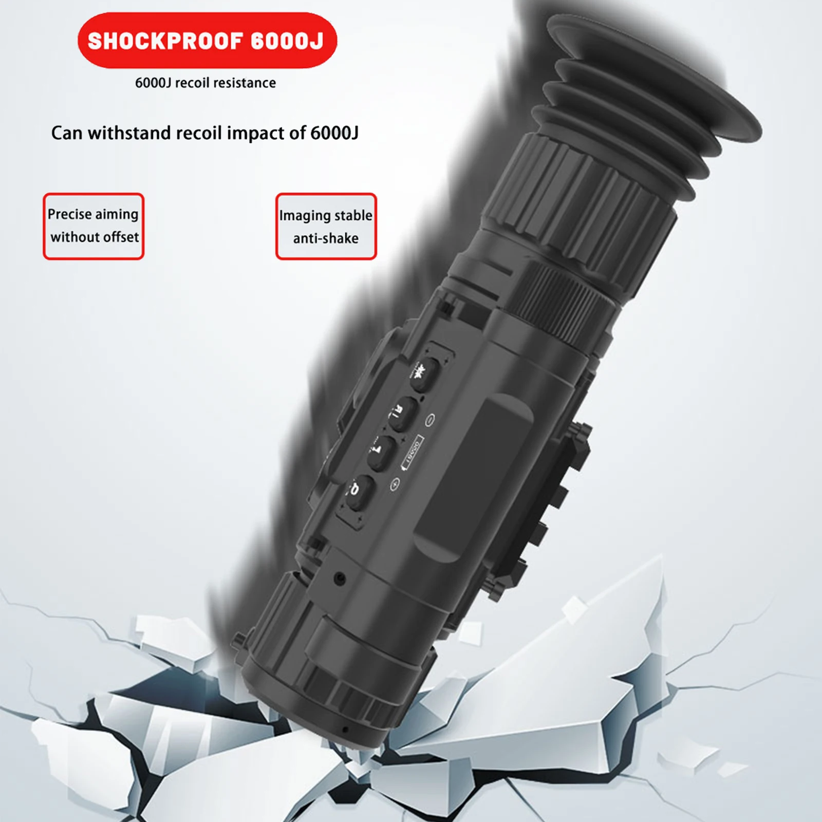 ZIYOUHU Clip-On Penglihatan Malam Tujuan Lingkup Penglihatan Inframerah Digital Balistik Bermata Laser Pengukur Jarak NV009A LRF Perekaman Video