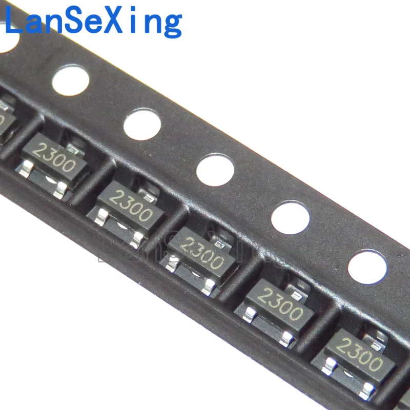 Transistor MOS de baixa tensão, SOT-23, Serigrafia, SI2300DS, AOSHB, SOT-23