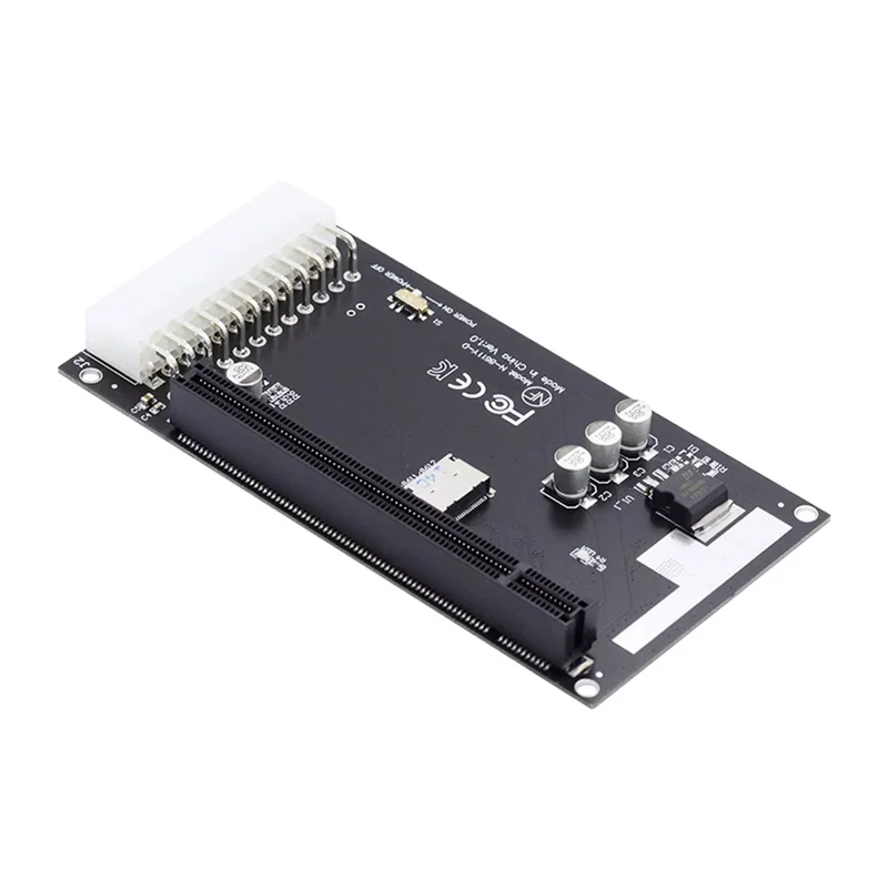 AEE7-4X Oculink SFF-8612 SFF-8611 إلى PCIE PCI-Express 16X محول مع منفذ طاقة ATX 24Pin لبطاقة الرسومات اللوحة الرئيسية