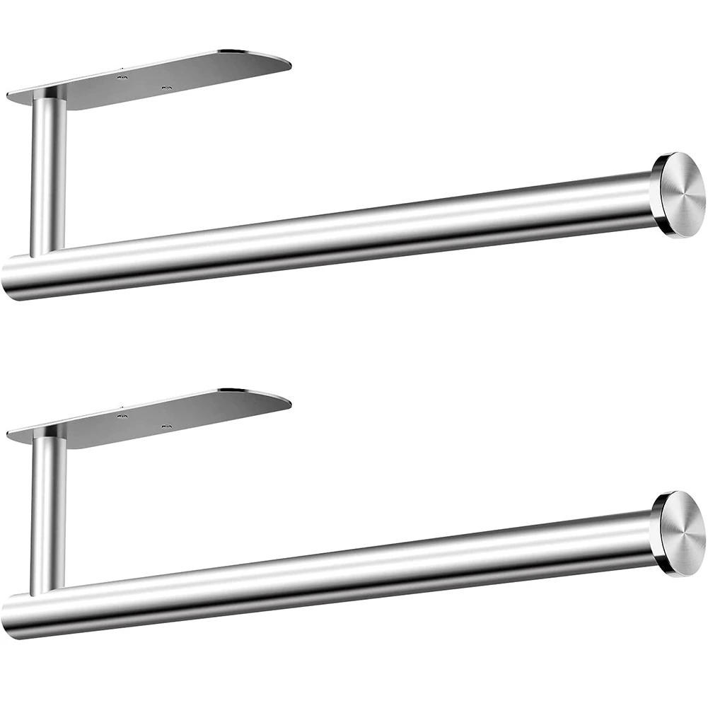 

ABBY-2X Держатель для бумажных полотенец - самоклеящийся или сверлильный шкаф Und Er, липкий держатель для бумажных полотенец, настенное крепление