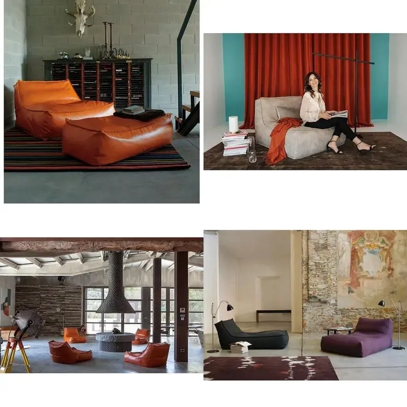 Nordic sofa bed combination leather fabric wholesale