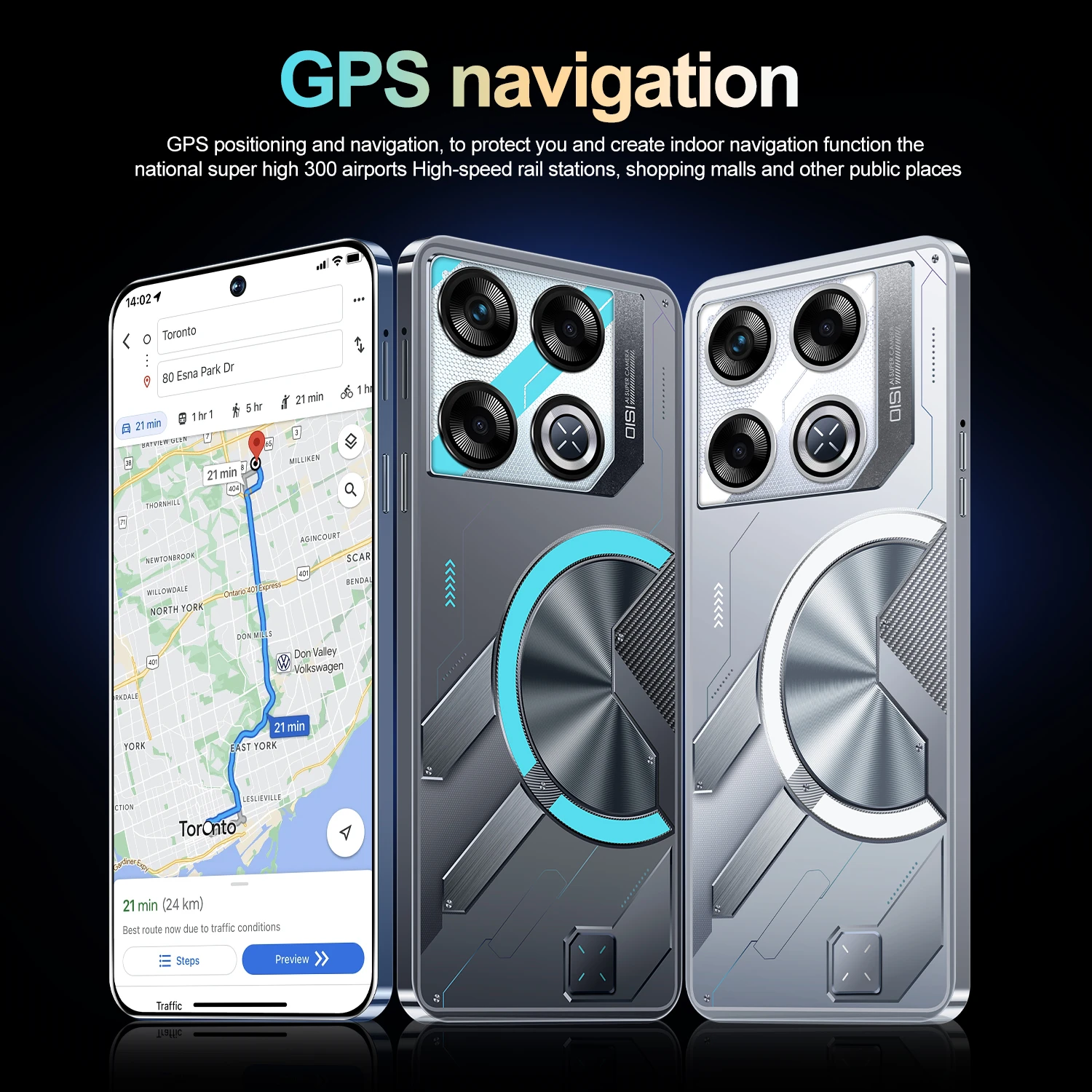 GT20 Pro Cellphone 7.3 Inch Original Smartphone Android14 Mobile Phone16GB+1TB 7800mAh 5G 108MP Dual SIM Card Global Version