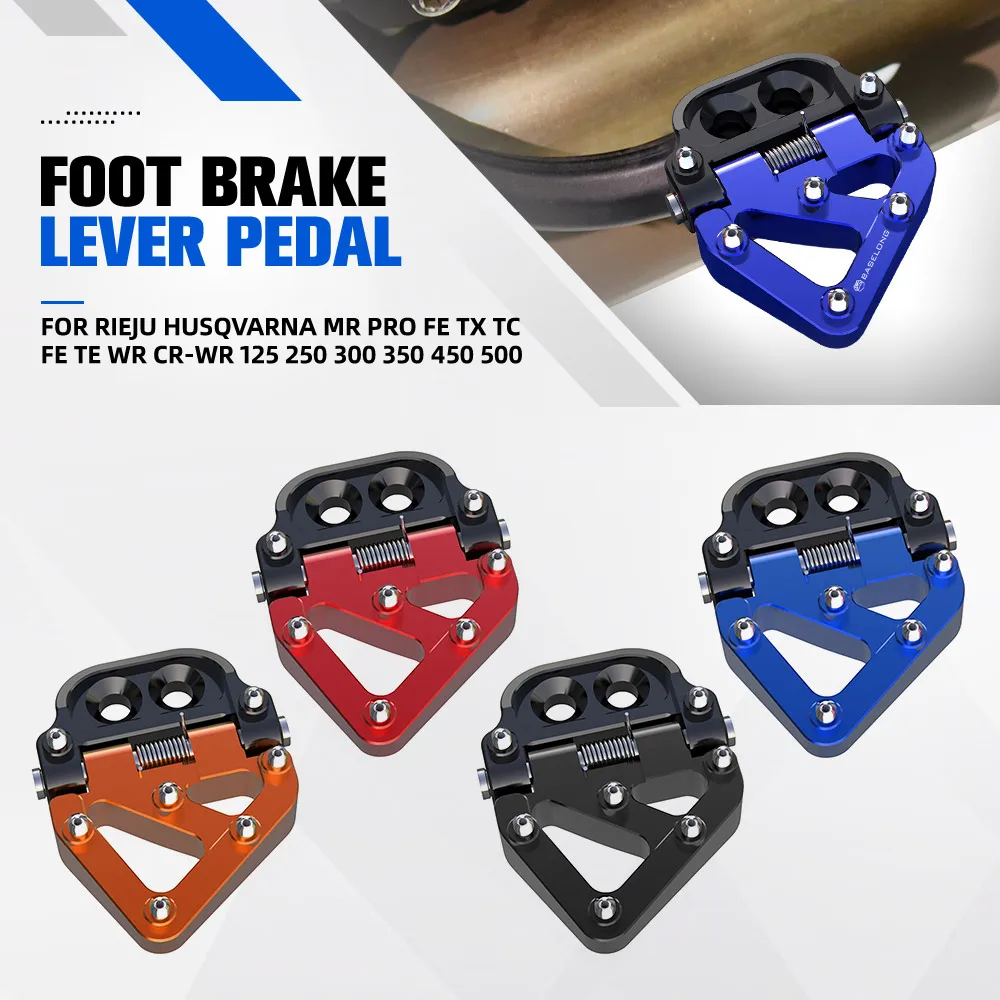 

Motorcycle Folding Rear Brake Pedal Step Tip Plate For RIEJU HUSQVARNA MR PRO FE TX TC FE TE WR CR-WR 125 250 300 350 450 500
