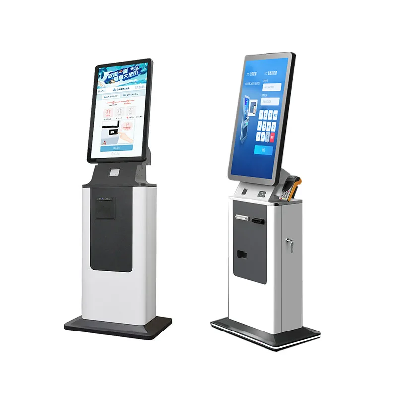 

Scanner SDK Barcode Reader for Hotel Use-Self Check-In & Payment 27 Touch Screen Kiosk with Barcode Printer