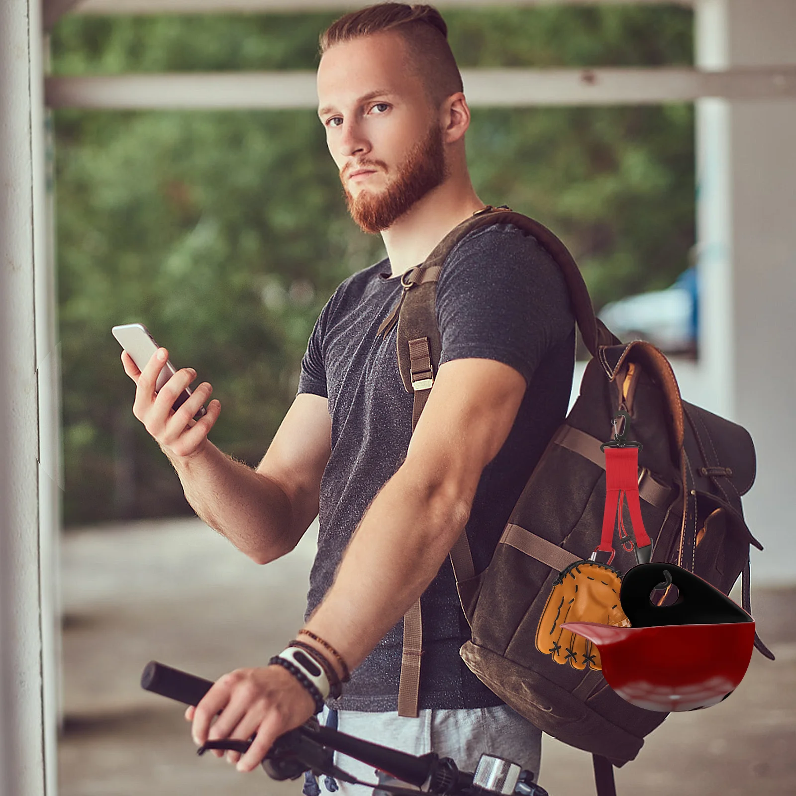 Gancho para guantes de béisbol, soporte de equipo multifuncional para guantes de murciélagos, Clip, colgador de Softbol portátil, equipo reutilizable