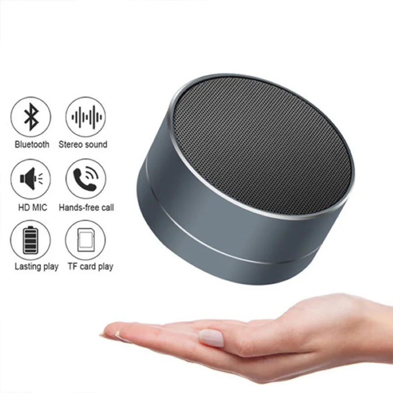 A10 Wireless Bluetooth speakers Outdoor Subwoofer Mini Portable Speaker Music Aluminum Alloy TF Card Radio Sound voice box