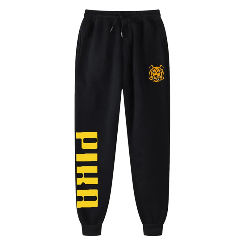 

Brand Men's Cotton Lint Trousers Printed Sweatpants Fitness Sports Outdoor Jogging Drawstring Pocket Men's And Women's Sweatpant