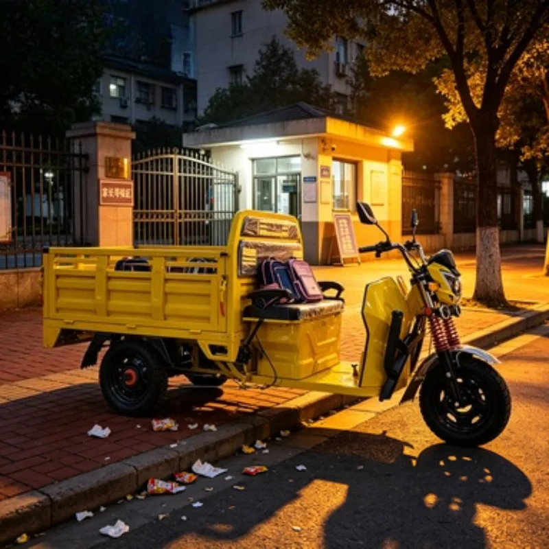 2026 New Arrival 60V Cargo Tricycle with Open Body & High Torque Reverse Function, Specialized for Farm & Mining Heavy Transport