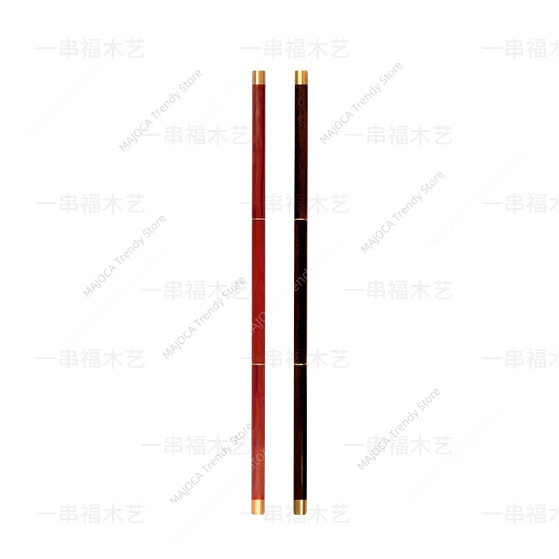 Wenge Hardwood Taichi Staff Rosewood Wushu Sticks Shaolin Wand 3-section Qigong Stick Self-defense Stick Tai Chi Sticks