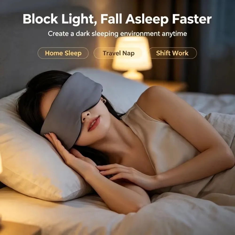 2026 1pcs Sleeping Mask Breathable and Pressure-reducing Soft Portable Travel Mask Lunch Break Eye Cover