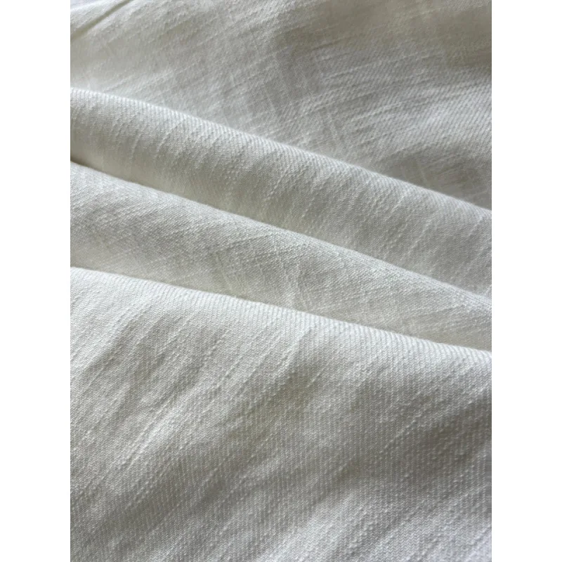 White Linen Wide-leg Pants Women's Summer 2026 New Cotton and Linen Casual Breathable Ice Silk Sunscreen Pants 3