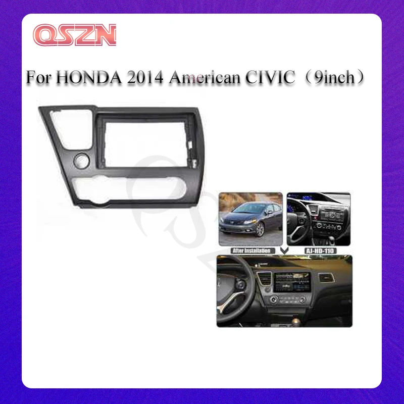 

Car Radio Fascia For HONDA 2014 American CIVIC Stereo Frame Plate Adapter Navigation Panel Frame