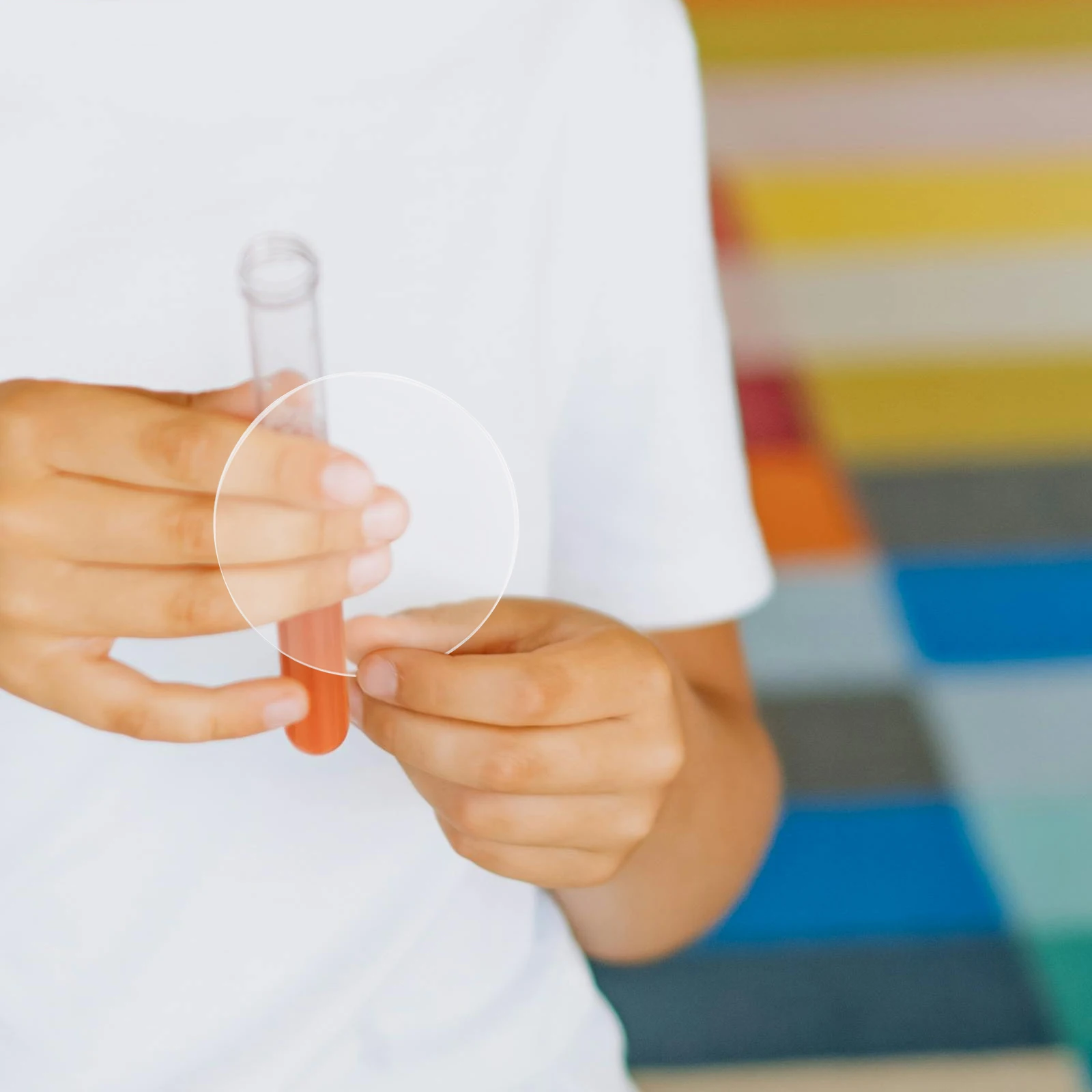 

Magnifying Lens Acrylic Convex Optical For Science Experiments Physics Lab Portable Lightweight Classroom Teaching Tool Student