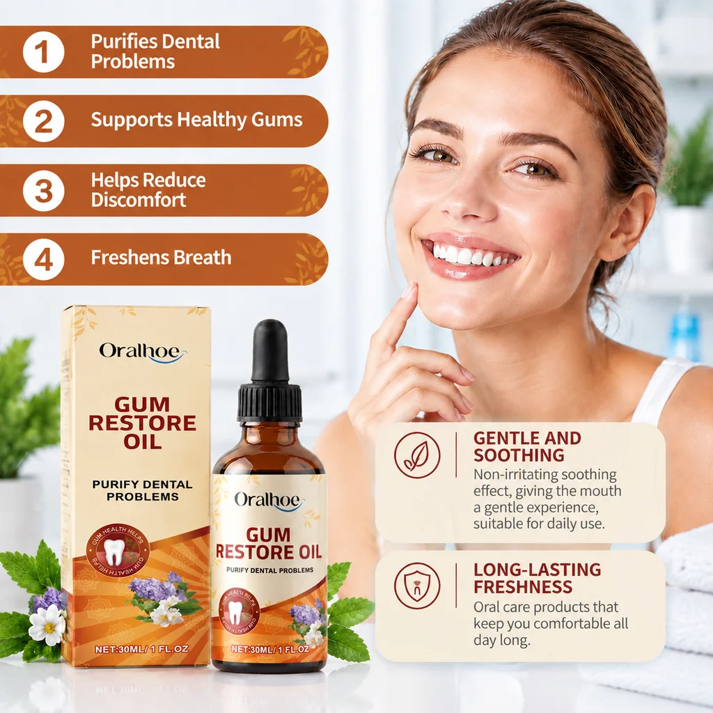 Gum Repair Drops Effectively Relieve Tooth Allergy Gum Gently Clean Tartar Stains Restore Reduce Inflammation Tooth Damage Drops