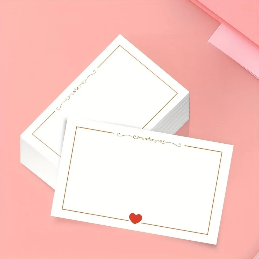 Tarjetas pequeñas en blanco simples en forma de corazón para bodas, San Valentín, cumpleaños, aniversarios, festivales, etiquetas de regalo, tarjeta de mensaje