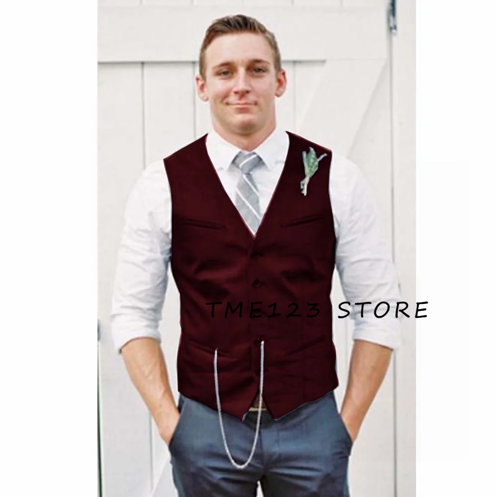 Fan Vest Suit for Men Formal Wear Steampunk Wang Male Vests Elegant Suits Men's Waistcoat Gilet Jackets Mens Working Sleeveless