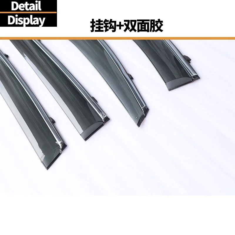 For 2013-21 Nissan Qijun For X-TRAIL T32 Rogue Window visors Wind & Rain Deflectors No-Drill Design