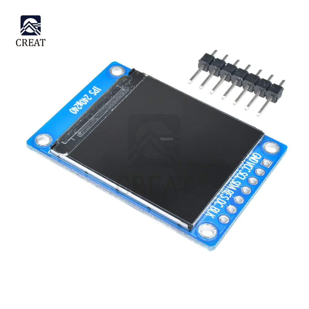 0.96 1.3 1.44 1.8 Inch Serial 128*128 128*160 80*160 240*240 65K spi Full Color Tft Ips Lcd Display Module Board Vervangen Oled