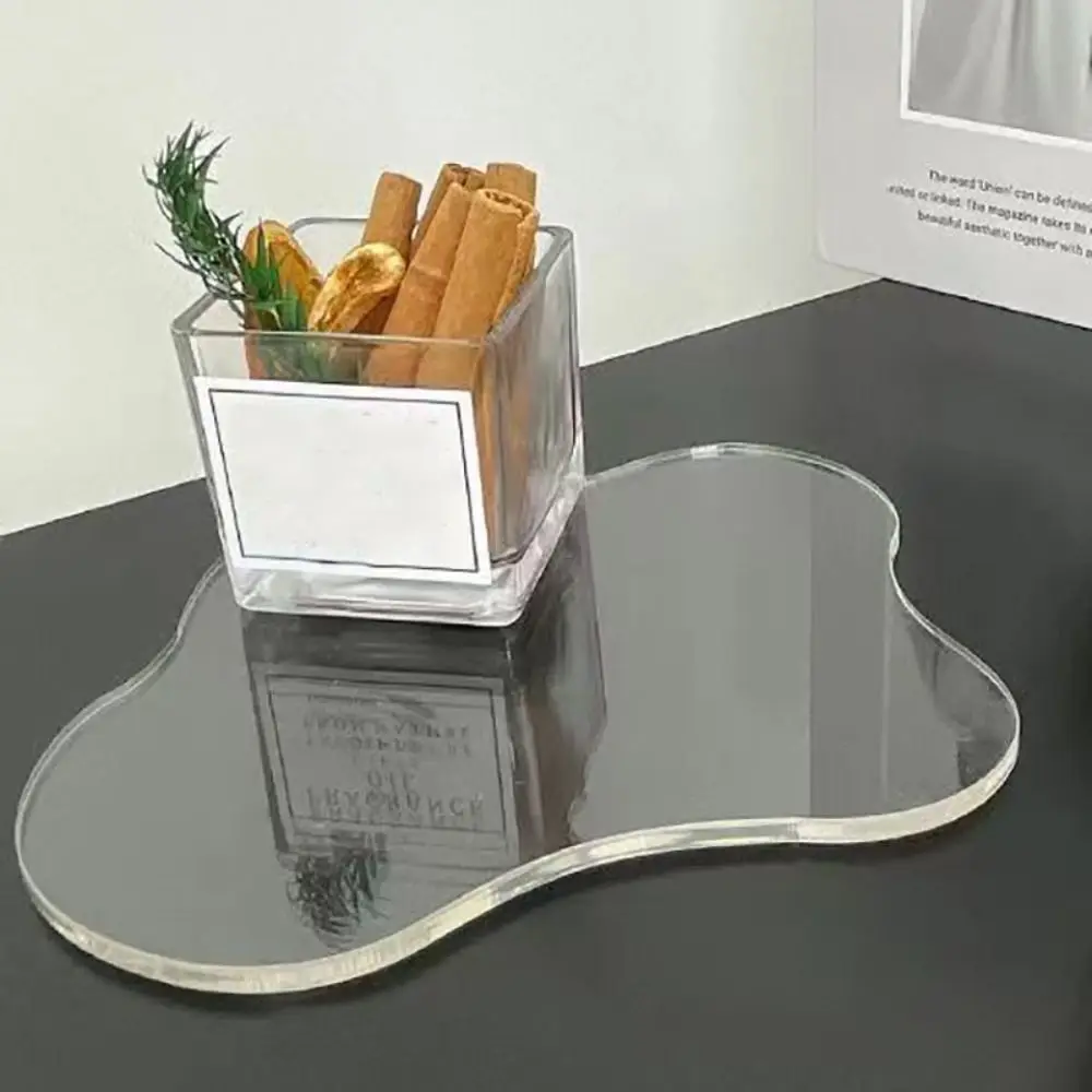 

5pcs Irregular Cloud Shape Transparent Coaster Acrylic Anti-scalding Placemat Modern Minimalist Style Heat Insulation Pad Bar