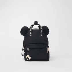 Disney Girls Backpacks Mickey Mouse Kawaii Bags Print Sequin Travel Storage Fashionable Schoolbags Kindergarten Mini Backpack