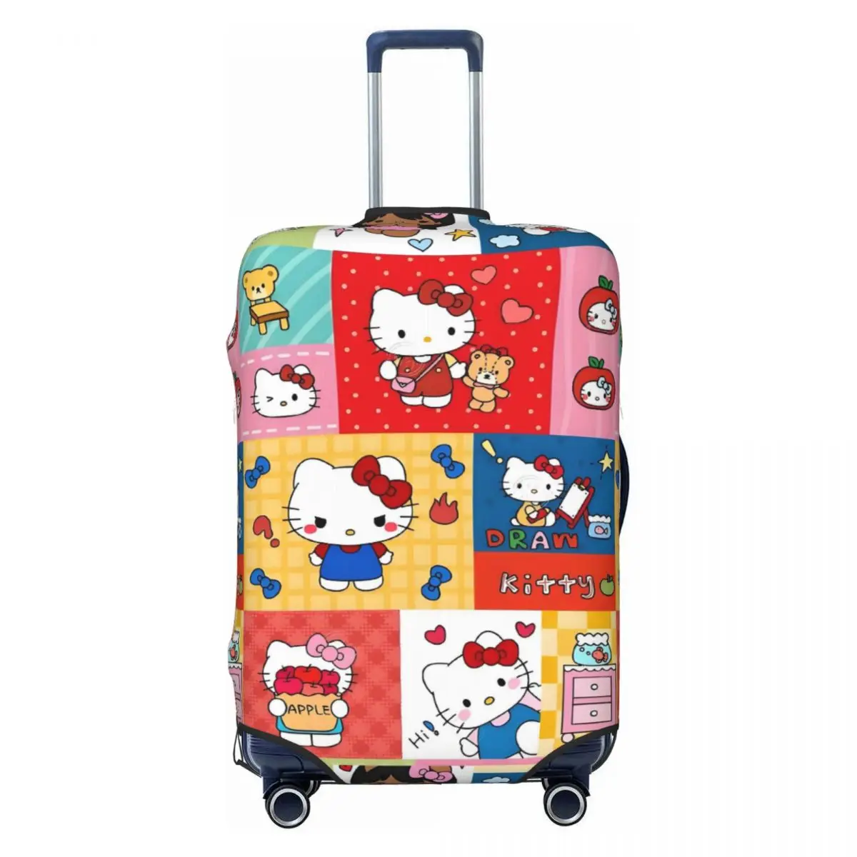 

Чехол для чемодана с мультяшным котом, моющийся, в стиле аниме, для чемоданов 18-32 дюйма