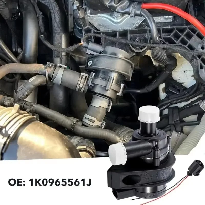 12V Electric Cooling Water Pump for Volkswagen Jetta Golf CC Passat B5 B6 Audi A3 - Additional Auxiliary Car Auto Part 1K0965561
