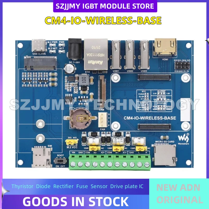 Raspberry Pi CM4 IoT motherboard industrial module 5G/4G communication expansion board Gigabit Ethernet port
