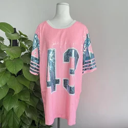 Gamma Phi Delta Women's Association Organizing Club Party Greek Number 43 Pink T-shirt