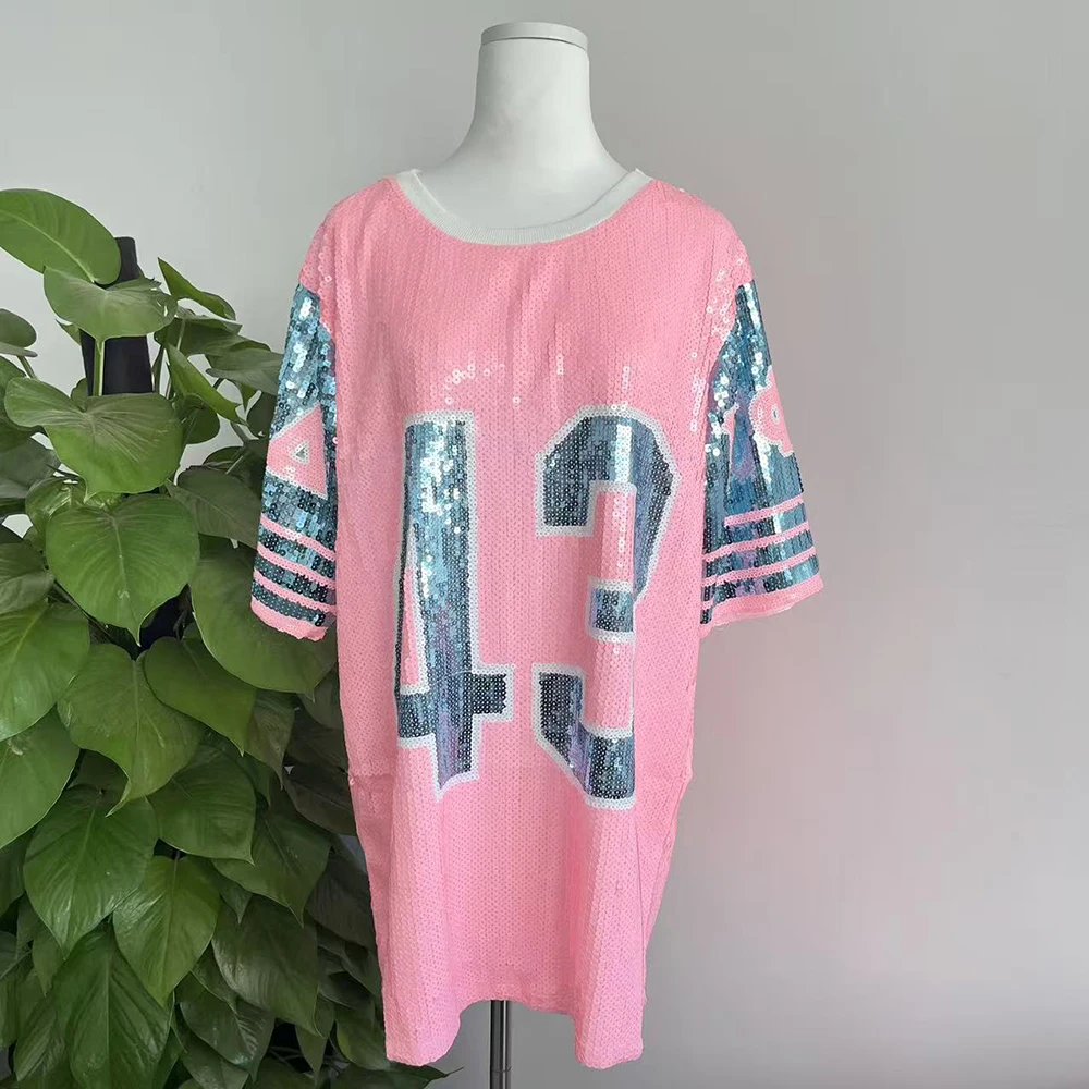 Gamma Phi Delta Women's Association Organizing Club Party Greek Number 43 Pink T-shirt