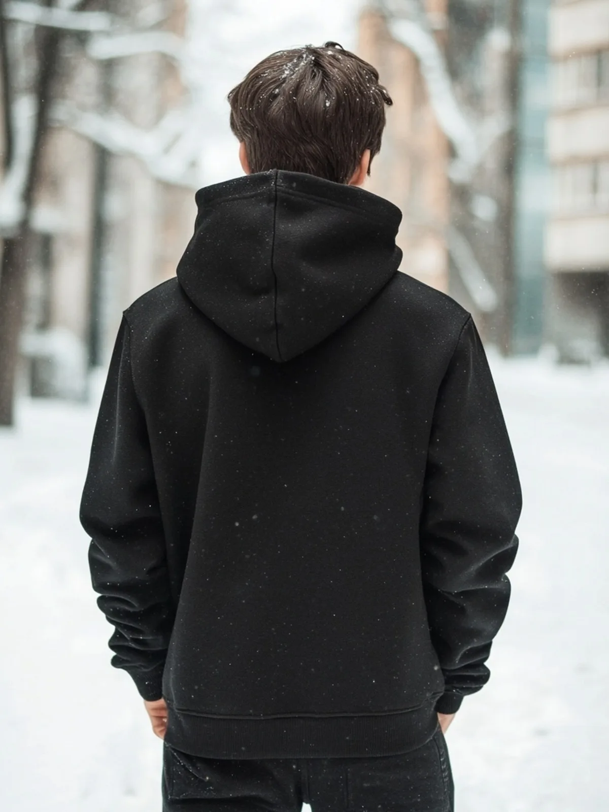 1 pezzo [stile per coppia] moda casual che baciano coppia linea di volti modello stampato stesso stile coppia felpa con cappuccio regalo di San Valentino allentata