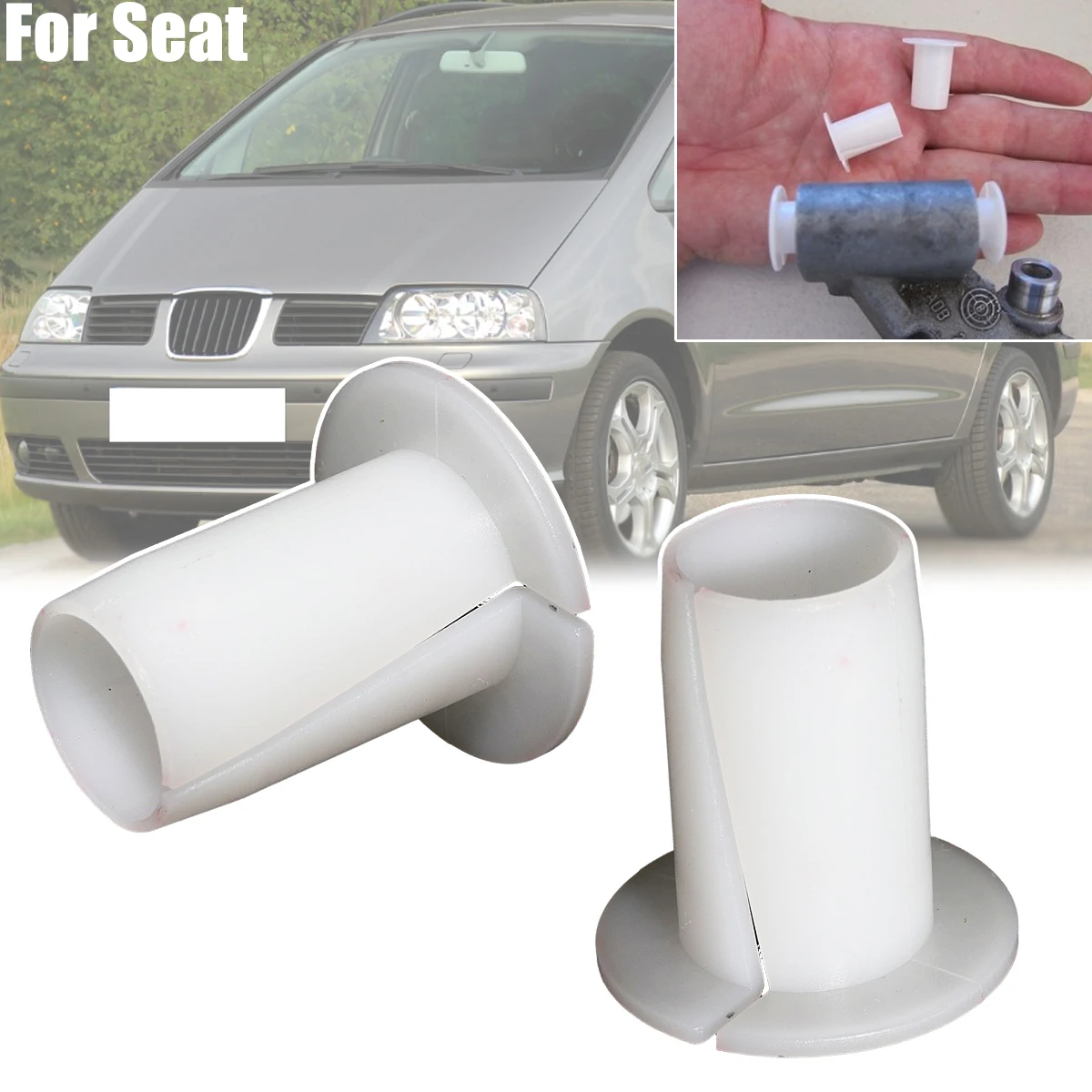 2Pcs Relay Lever Bushing For Seat Altea Arosa Inca Deflection Bar Shift Control Bearing Socket Gear Selector Circuit Rod Linkage