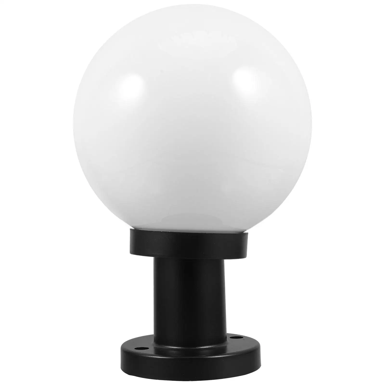 

Round Acrylic Deck Yard Electric Post Lights Post Caps Solar Lights Garden Wall Outdoor Lamps Decor Outdoor Fixtures