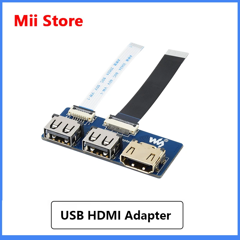 

Waveshare USB HDMI Adapter for CM4-IO-BASE, Adapting FFC Connector To Standard Connector