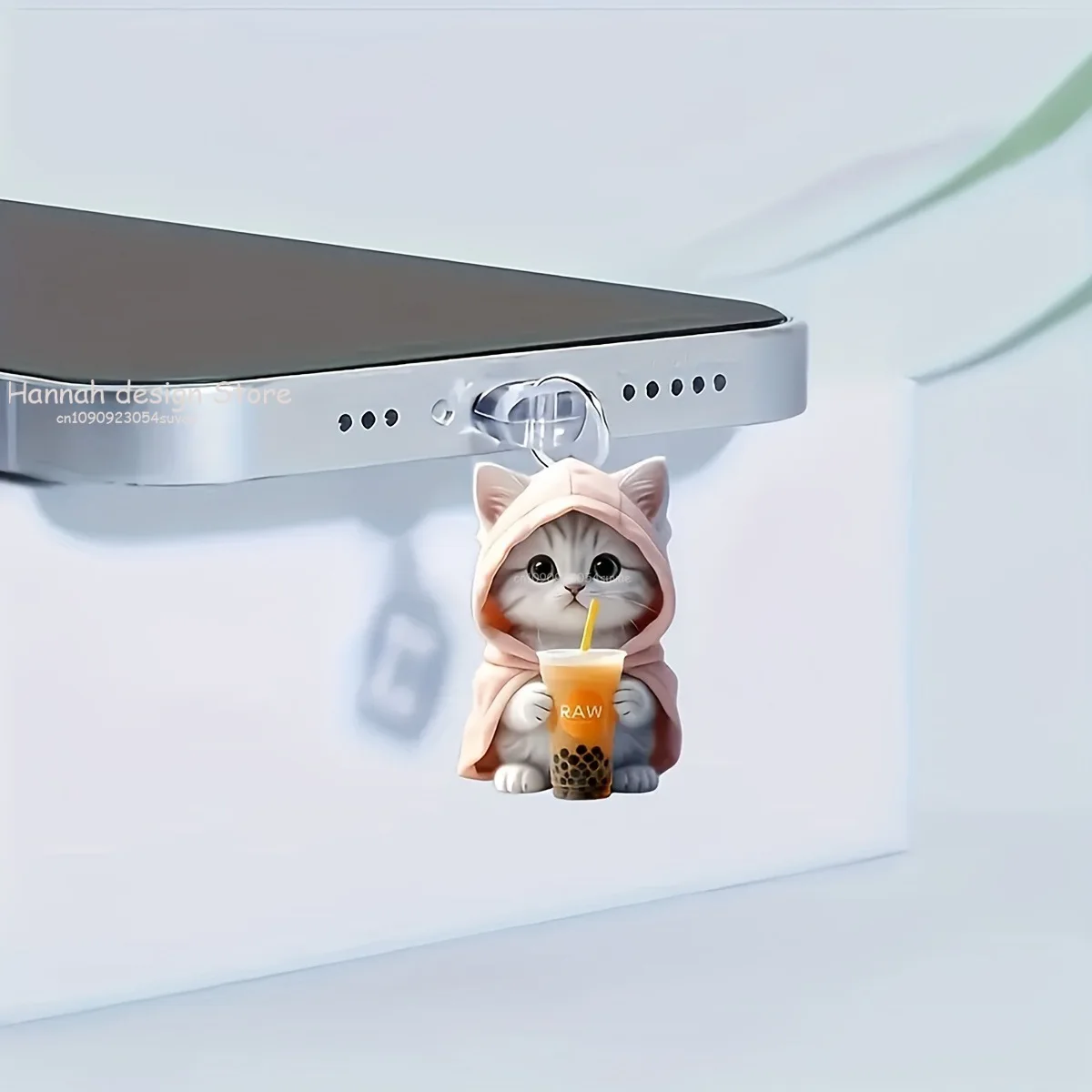 

Кошачья пылезащитная заглушка, милый зарядный порт, пылезащитная заглушка для IPhone Type C, разъем для наушников, пробка, крышка, подвеска