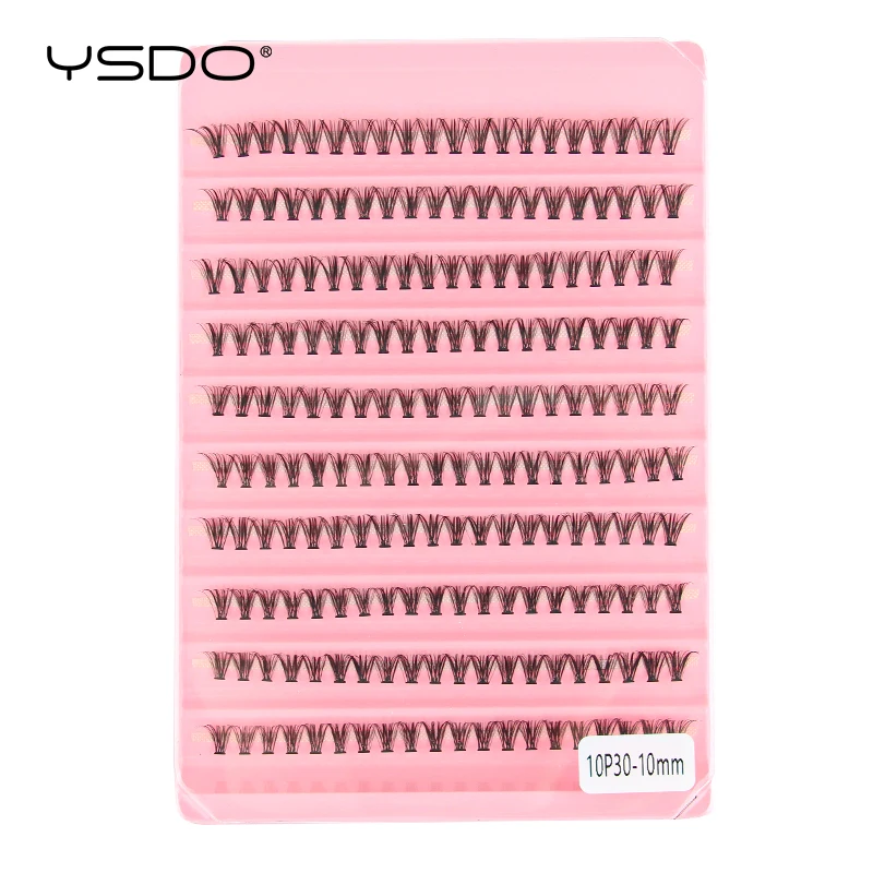 YSDO 10/14 Reihen natürliche Wimpernverlängerung vorgefertigte Volumenfächer einzelne Wimpern Nerz falsche Wimpern Cluster Wimpern Make-up Zilien – Detail 20
