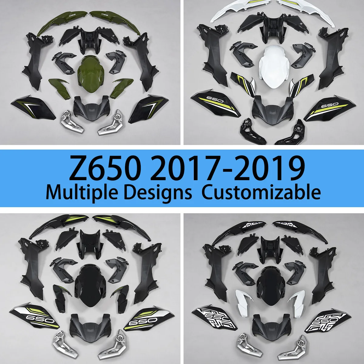 For KAWASAKI Z 50 2017 2018 2019 Aftermarket Parts Fairings Z650 17 18 19 100% Fit Full Motorcycle Fairing Kit