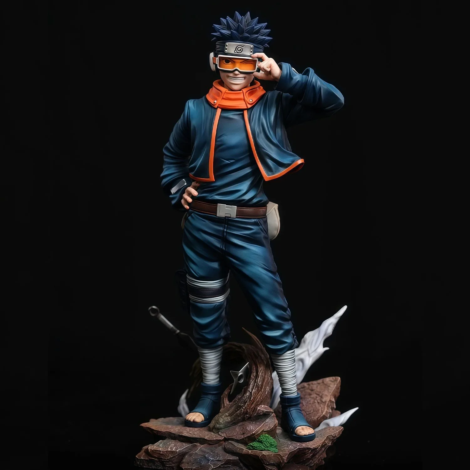 

Naruto Kid Goggles Headband Obito Uchiha Anime Figurine JG Model Standing Statue Figure Collectable Ornaments Boy Toy Gift