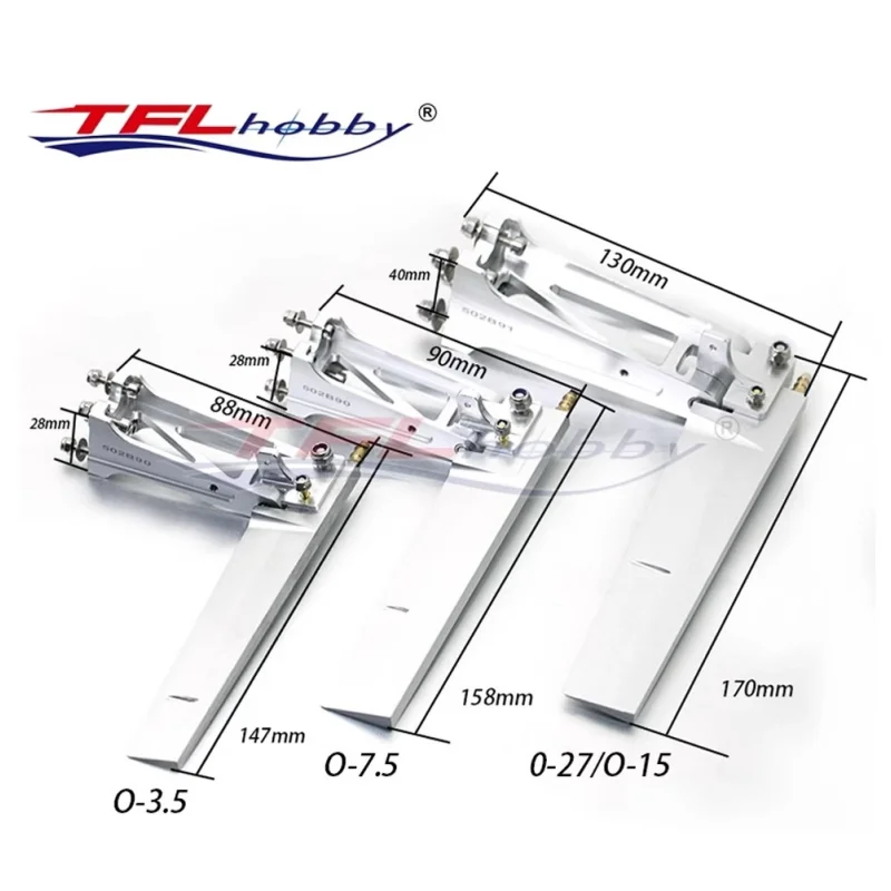 TFL Hobby Alloy Reinforced Suction Rudder for RC Gas Boat