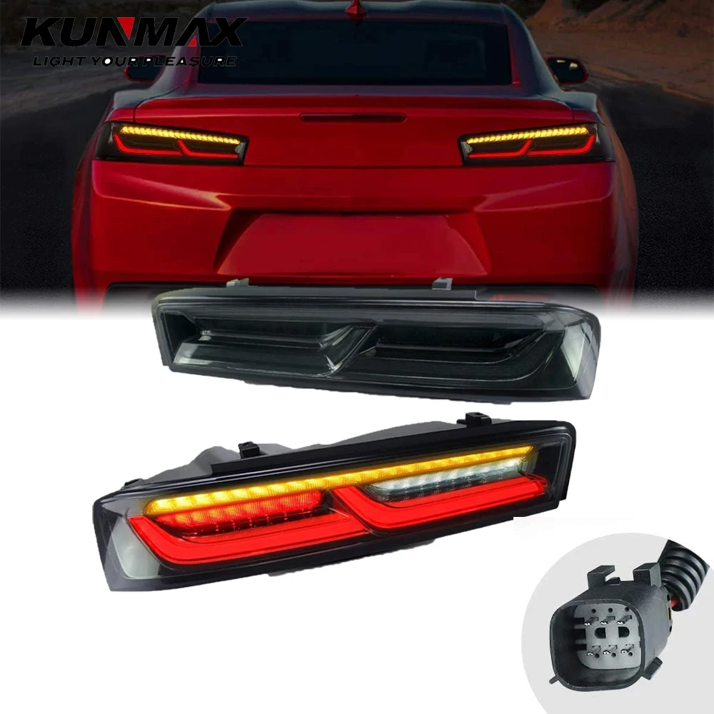2PCs Car Tail Light Assembly For Chevrolet Camaro 2016-2017 Brake Light Turning Signal Light Reverse Tailights Taillamp