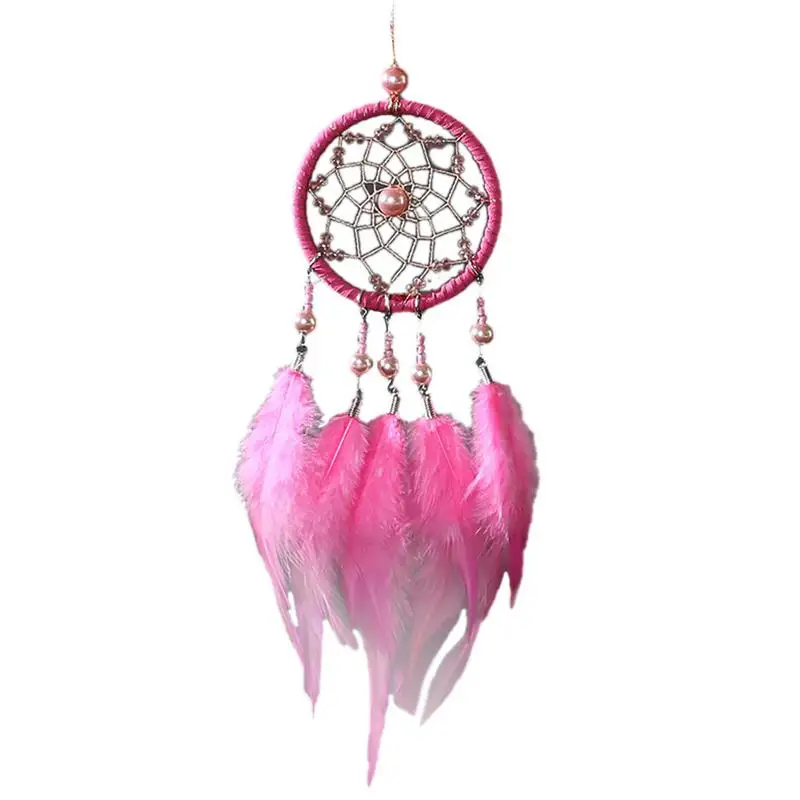 TriColor Mini Car Ornaments Dream Catcher Pendant Innovative Gifts Wind Chimes Dreamcatcher Auto Interior Accessories